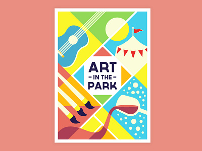Art in the Park Elkader bright deco festival summer