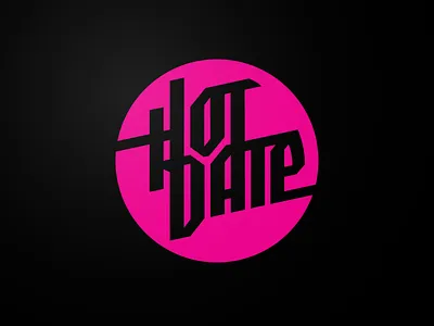 Date Night band band logo circle cover band hot date pink
