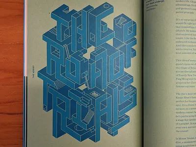 The Road of Trials [rebound] geometric illustration isometric lettering mohawk poster print quarterly type typography