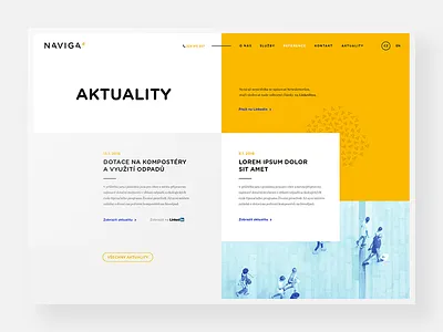 News page business clean company corporate design minimal news page ui web