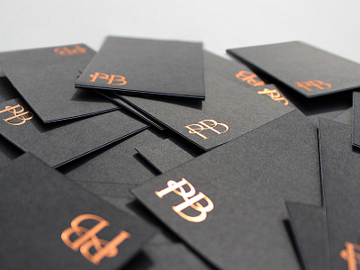 Phillip Boulding branding business card foil identity jewellery logo