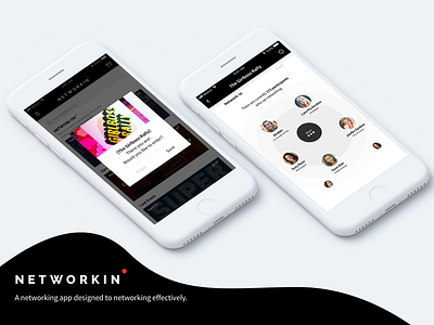 Networking application app design idea networking startup ui ux