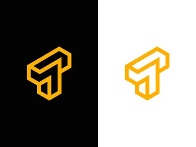 T / puzzle / logo design 3d construction creative identity industrial lettermark logo maze modern puzzle t