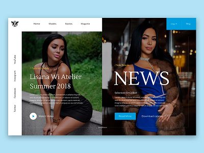Home Screen app beautiful design girl home preview social ui ux web website woman
