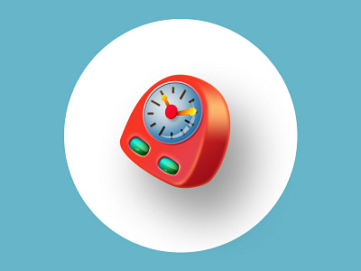 Clock Illustration icon illustration photoshop