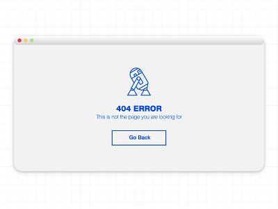 Daily UI 005, 404 Page 404 abode blue dailyui dailyuichallenge design graphicdesign illustrator r2d2 solo starwars ui