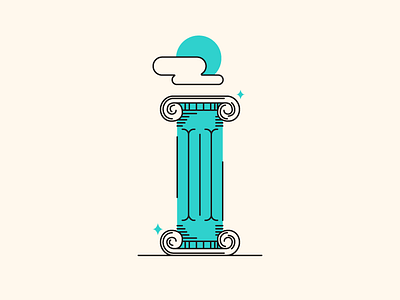 I for 36 Days of Type 04 36daysoftype flatdesign illustration letter typography vector