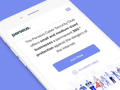 Perseus cybersecurity design fintech landing page perseus ui ux