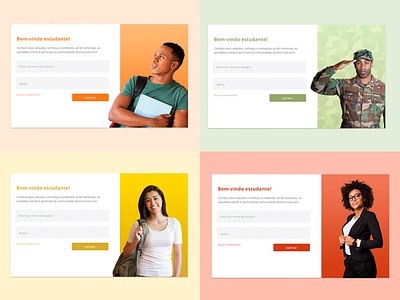 Login Segments course design ead education login school sign up study ui ux