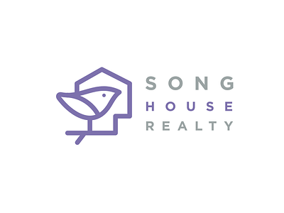 Song House Realty Logo house logo realty song