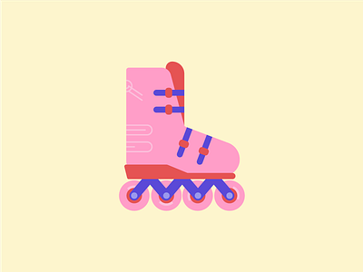 Roller Blade 90s extreme sports pink purple red retro roller blades sports straps wheels xtreme