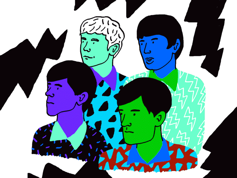 FRANZ FERDINAND animation bands franz ferdinand illustration music playlist pop rock