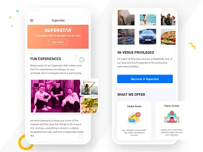 Bookmyshow Superstar screen design interface ios iphonex minimal mobile ui ux web