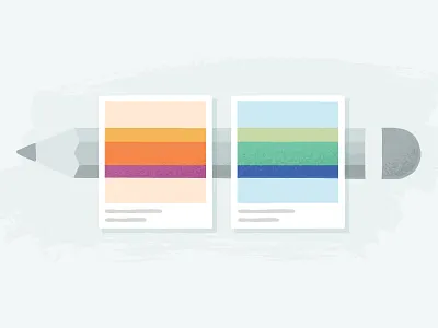 Color Exercise color creative market gradient pencil swatch