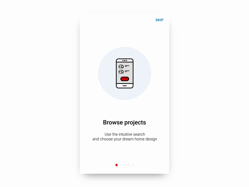 Extradom Onboarding animation design guide house invision nomtek onboarding studio ui ux walkthrough