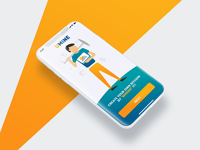Mining App Concept app clean concept cryptocurrency mine mobile simple ui ux