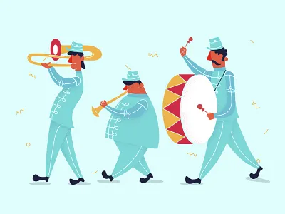 The Band band coldplay marching music party welcome