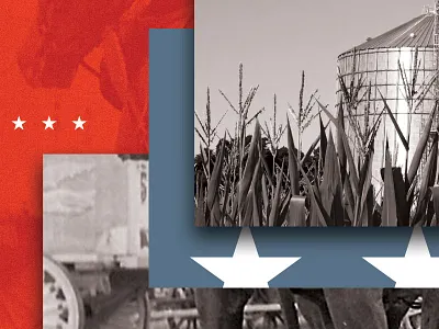 Grit ad bins collage corn ethanol farm grit horse stars wins