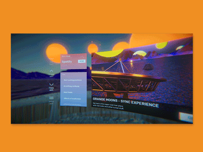 Sync Experience 3d interaction product design uiux vr