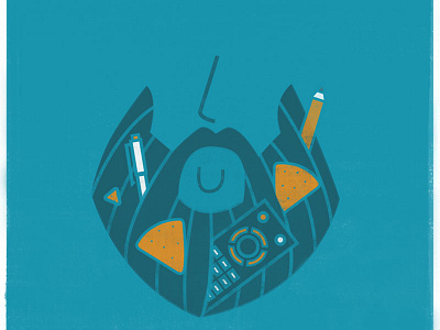 Beard beard chips. pencil happy micron pen remote smile