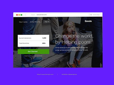 Donoto a website where donation is made easy donation website home page landing page uiux design ux web design website design