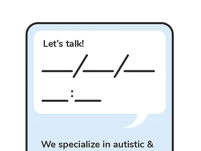 Let's talk! Business card business card cute identity medical pastels print san serif speech bubble typography