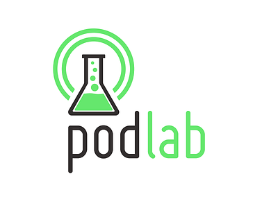 Pod Lab logo mark podcast startup