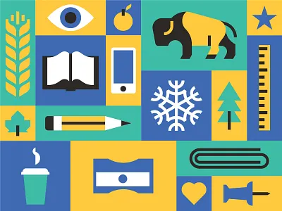 Education x Manitoba bison canada education icons manitoba school wheat