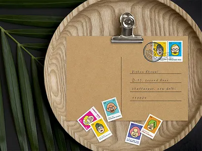 Indian Stamps apj gandhi heroes icons idols illustration indian modi pmo politics president stamps