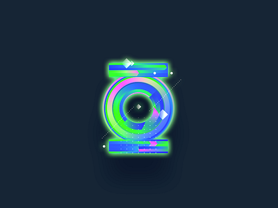 Green Lantern comic dc gradient illustraton