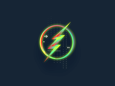 Flash comic dc gradient illustraton