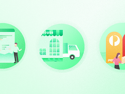 Ecommerce platform car data ecommerce graph green icon package post statistic warehouse woo commerce