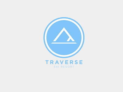 Design Concept: Traverse Ski Resort branding logo logo design ski resort