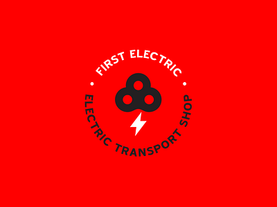 First Electric bike logo logotype