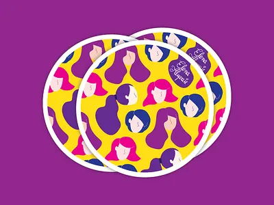 Lwd Expo girls ladies sticker wine and design