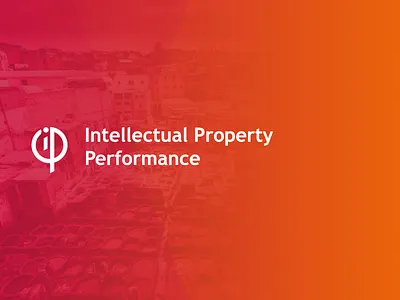 Ip . 2d branding creative design flat logo minimal simple vector