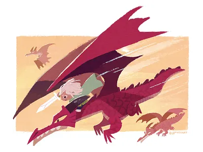the Dragon Knight children dragon game illustration rpg