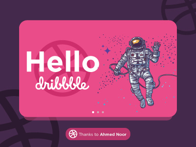 Hello Dribble ball colorful design dribble first shot hello hello dribble illustration vibrant