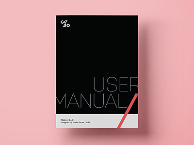 GoGo User Manual book cover branding mockup typography