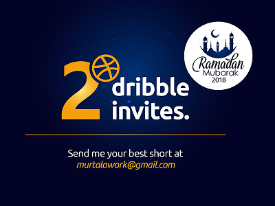 Dribble Invitation designer dribble invitaion murtala sadeh