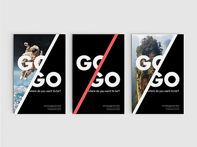 Gogo Posters branding images posters typography