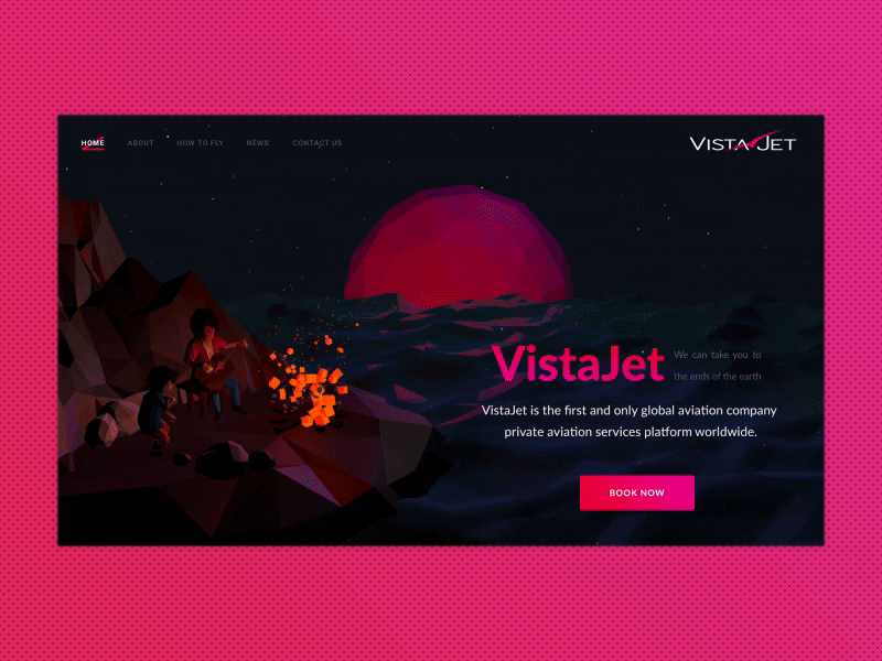 Private aviation services animation design graphic interface lowpoly motion uidesign uxdesign web web design website