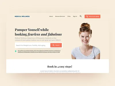 Medical Toursim Landing Page: Hero Section healthcare landing medical medical tourism ui user experience ux web design