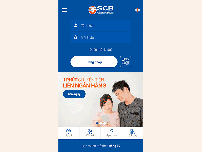 SCB App Login animation app bank ios login mobile sign in