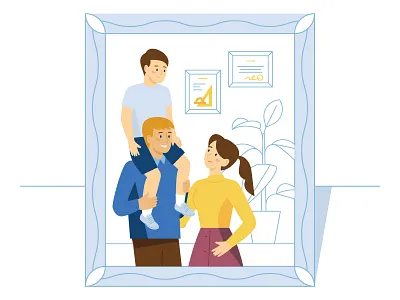 Family dailydraw doodle draw family flora home llustration portrait stroke vector 일러스트