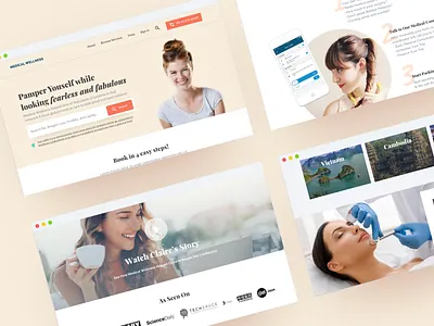 Medical Toursim Landing Page: At A Glance clean design healthcare malaysia medical medical tourism ui ux