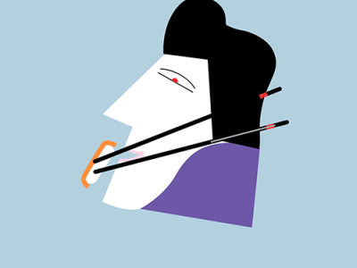 Playing with ikko tanaka after effects animation icon ikkko tanaka illustration motion design series steal sushi tribute