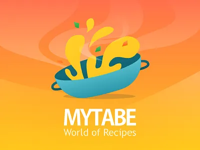 Mytabe App Icon Illustration cook food kitchen maytabe mytabe pan recipe