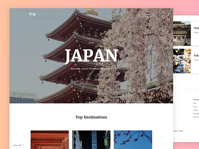 Trip template for STUDIO studio studiodesign template travel trip website