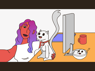 Selfie cat instagirl selfie